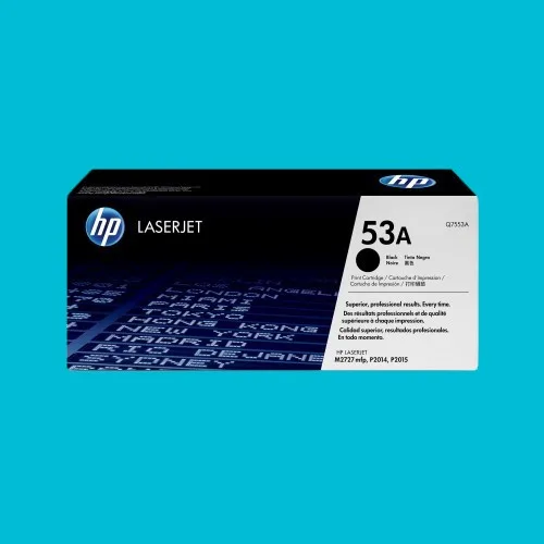 HP 53A Black Original LaserJet Toner Cartridge (Q7553A)