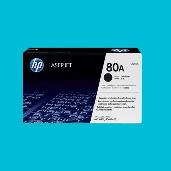 HP 80A Black LaserJet Toner Cartridge (CF280A)