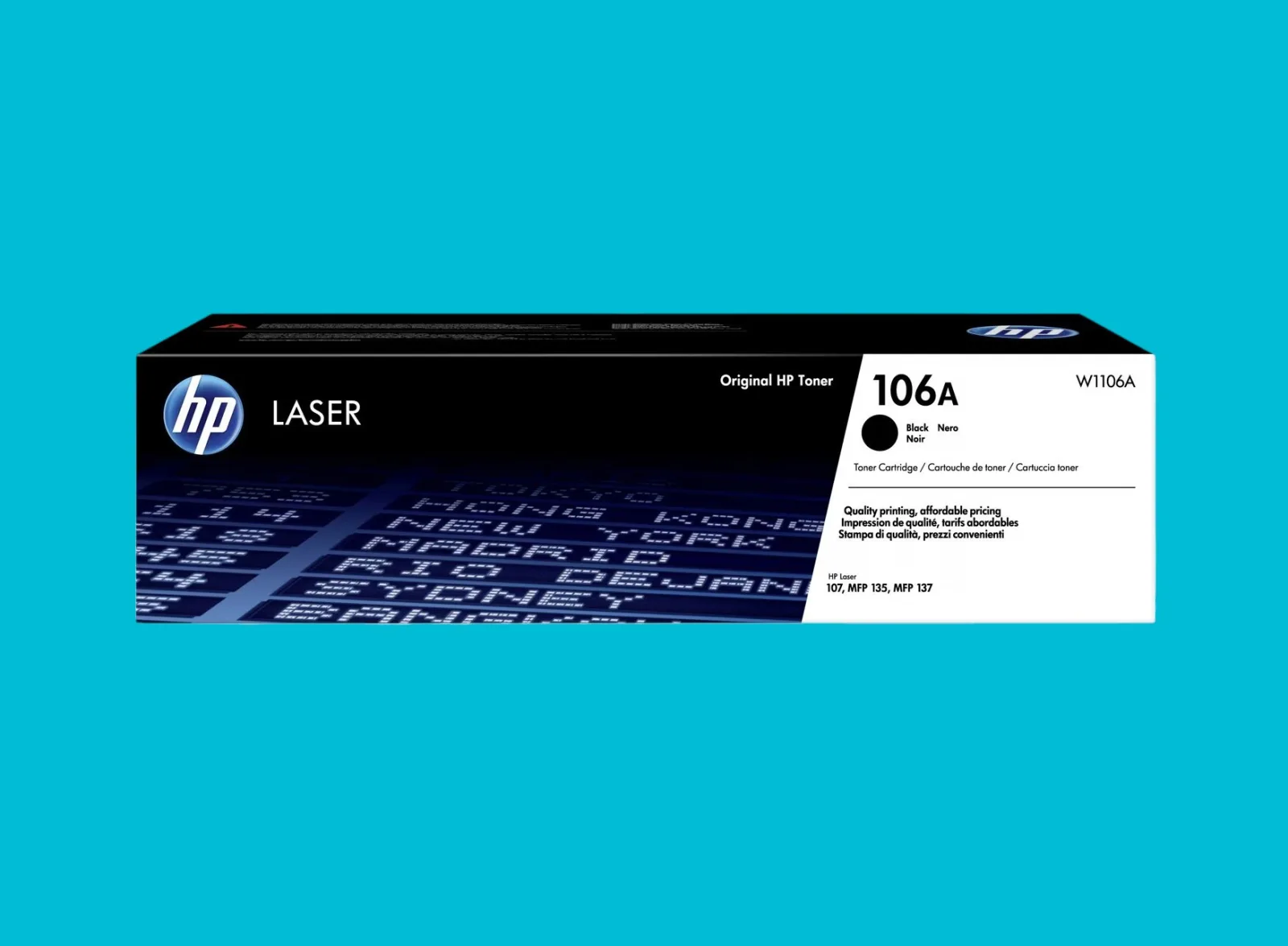 HP 106A Black Original Laser Toner Cartridge (W1106A)