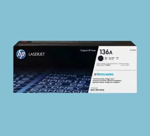 HP 136A Black Original Laser Toner Cartridge (W1360A)
