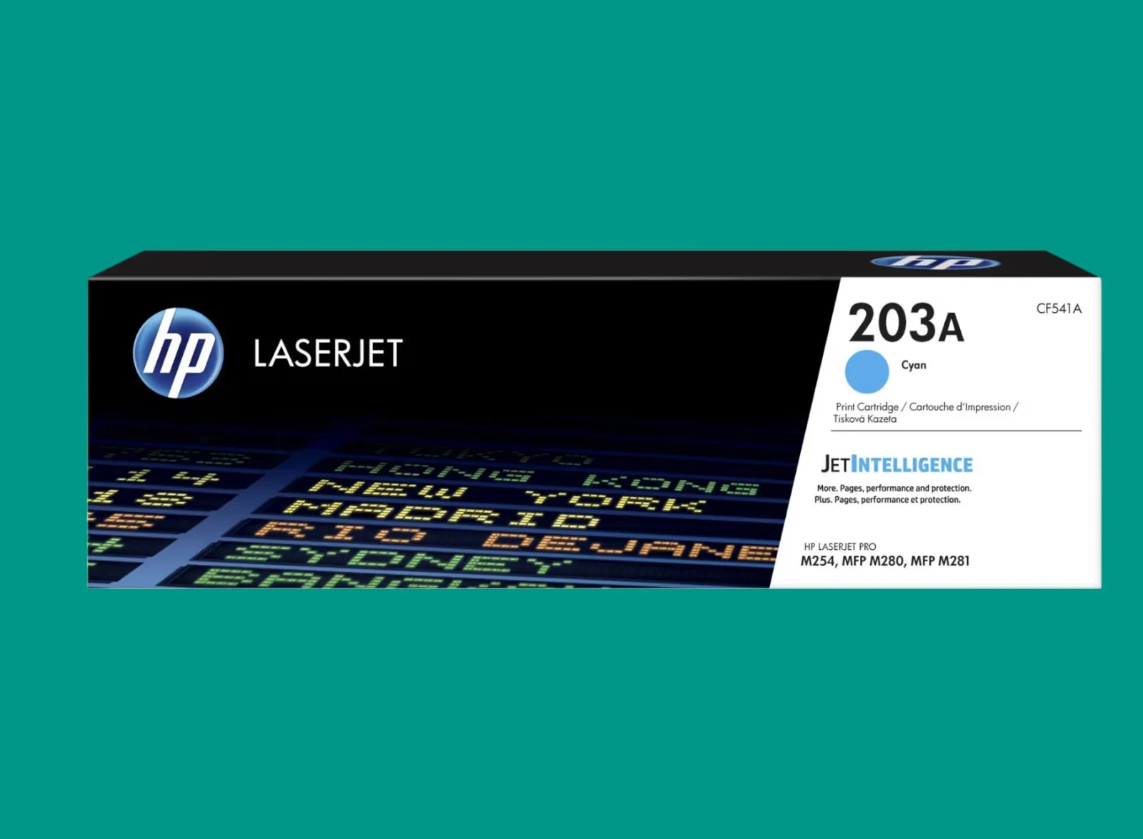 HP 203A Cyan Original LaserJet Toner Cartridge (CF541A)