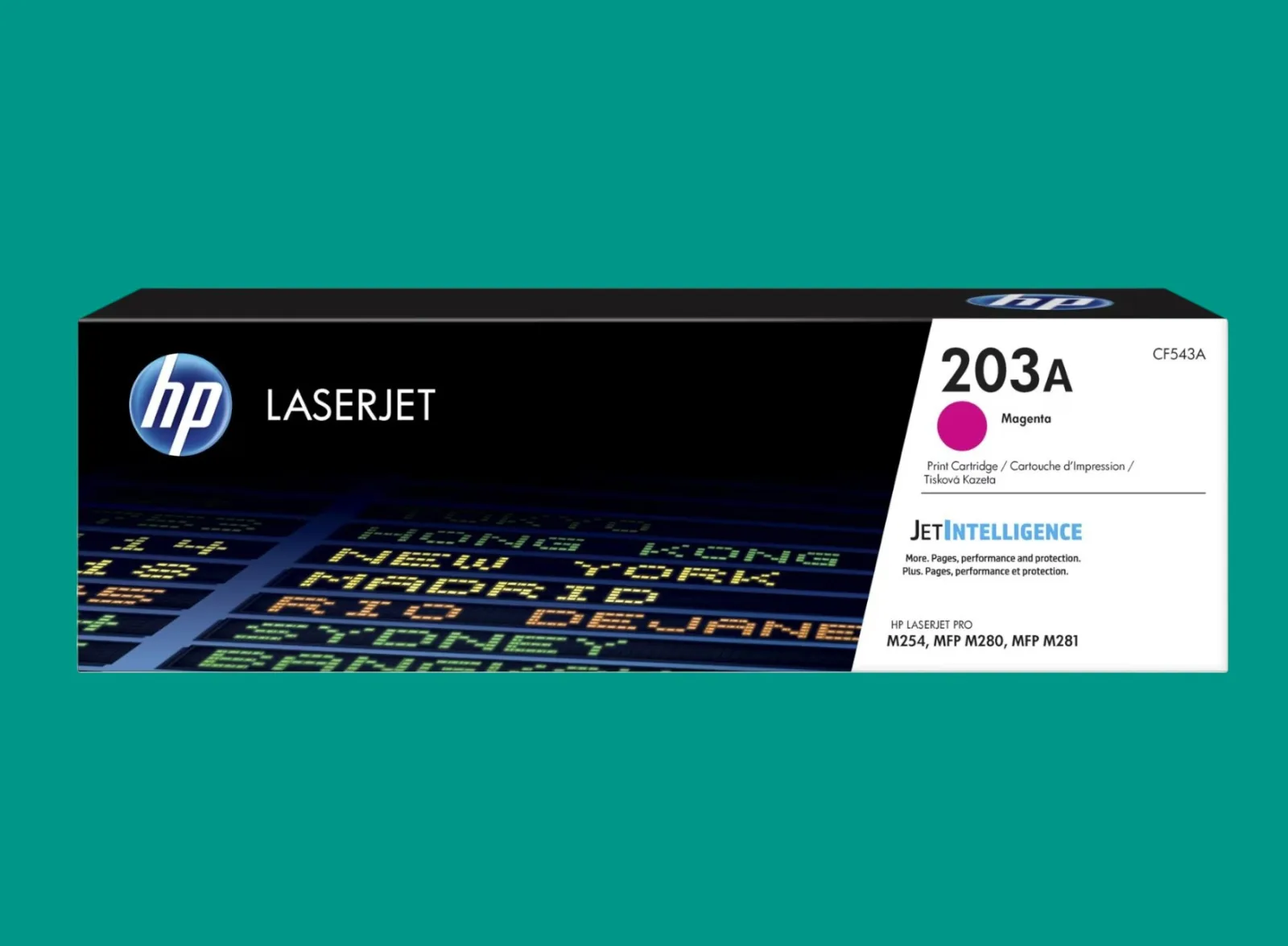 HP 203A Magenta Original LaserJet Toner Cartridge (CF543A)