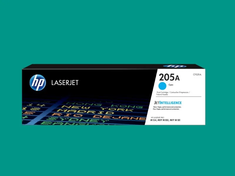 HP 205A Cyan Original LaserJet Toner Cartridge (CF531A)
