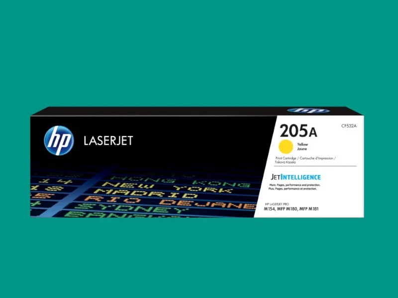 HP 205A Yellow Original LaserJet Toner Cartridge (CF532A)