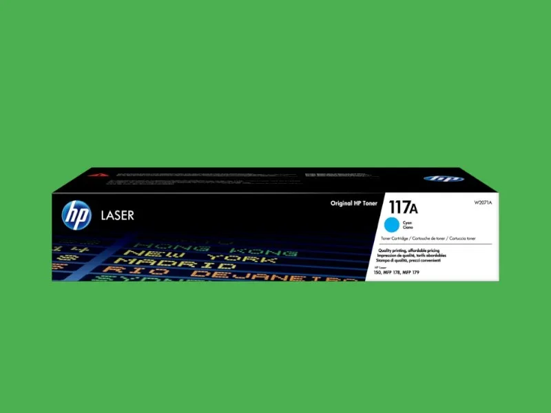 HP 117A Cyan Original Laser Toner Cartridge (W2071A)