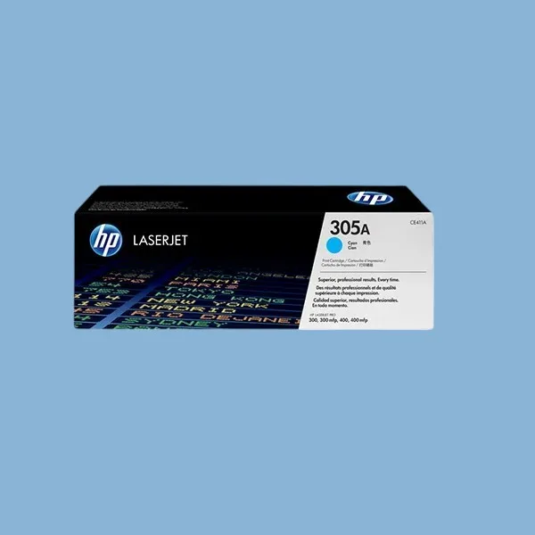 HP 305A Cyan Original LaserJet Toner Cartridge (CE411A)