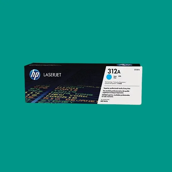 HP 312A Cyan Original LaserJet Toner Cartridge (CF381A)