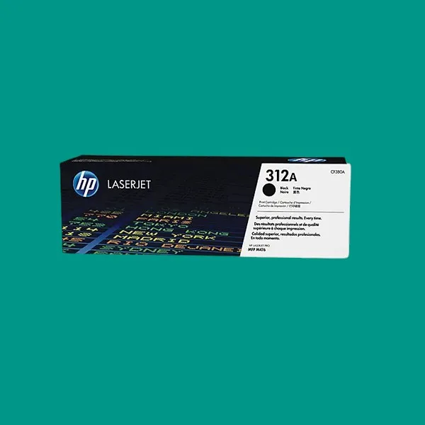 HP 312A Black Original LaserJet Toner Cartridge (CF380A)