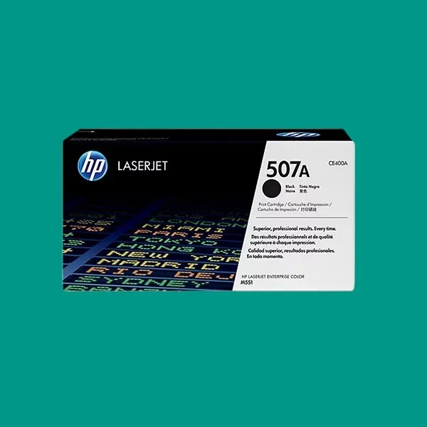 HP 507A Black Original LaserJet Toner Cartridge (CE400A)