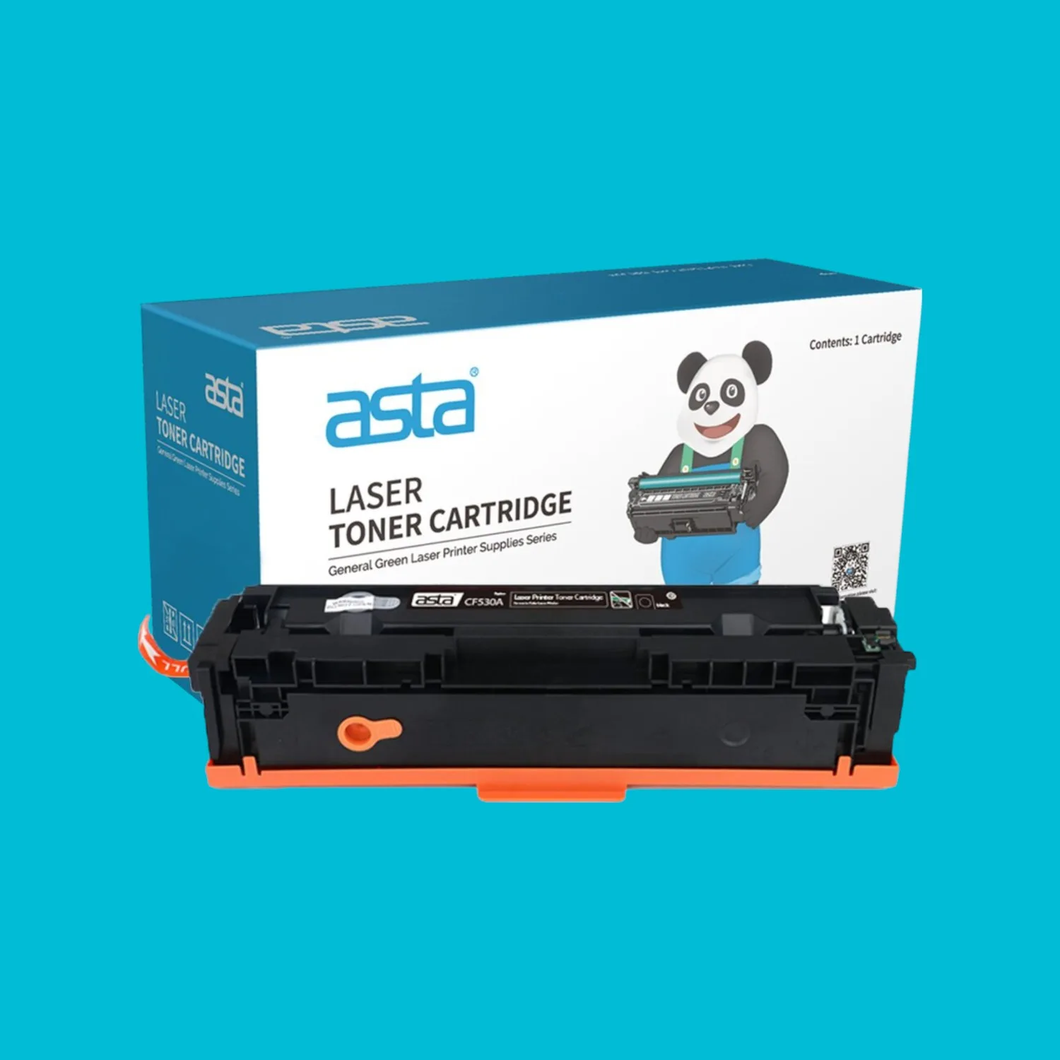 Asta 205A Black Toner Cartridge Compatible for HP CF530A