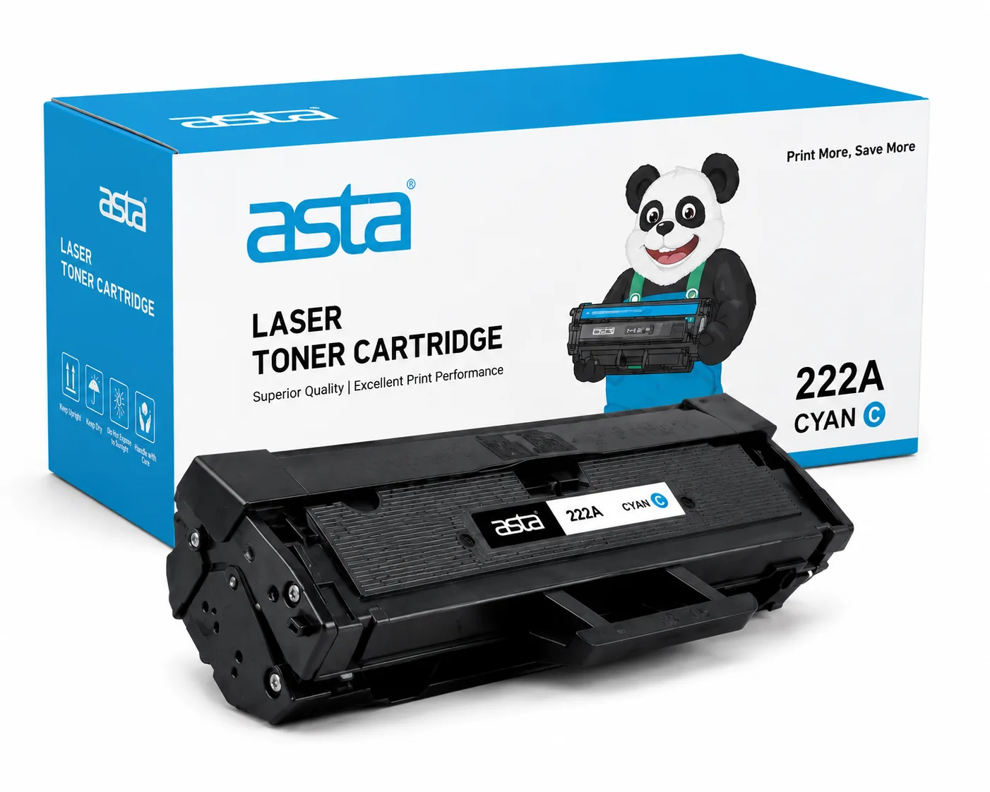 Asta 222A Cyan Toner Cartridge Compatible Replacement