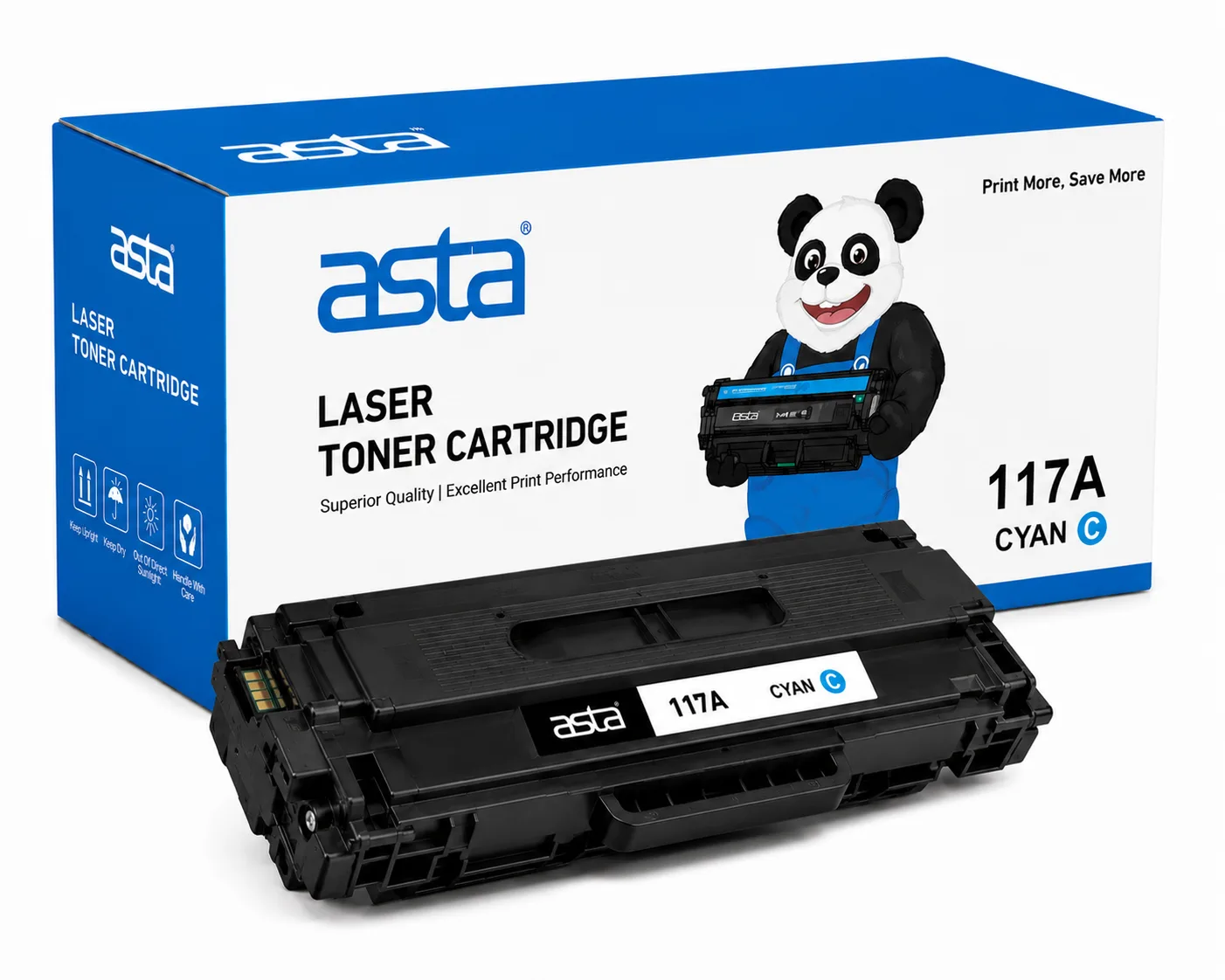 Asta HP Compatible W2071A (117A) Cyan Toner Cartridge