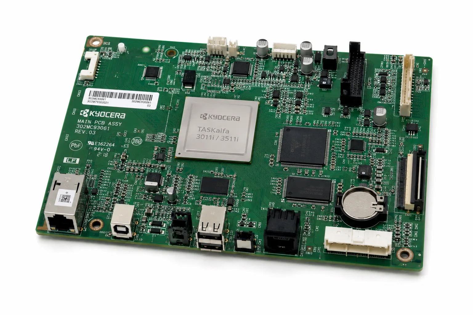 Kyocera TA3011i / TA3511i Main Board (Formatter / Controller PCB)