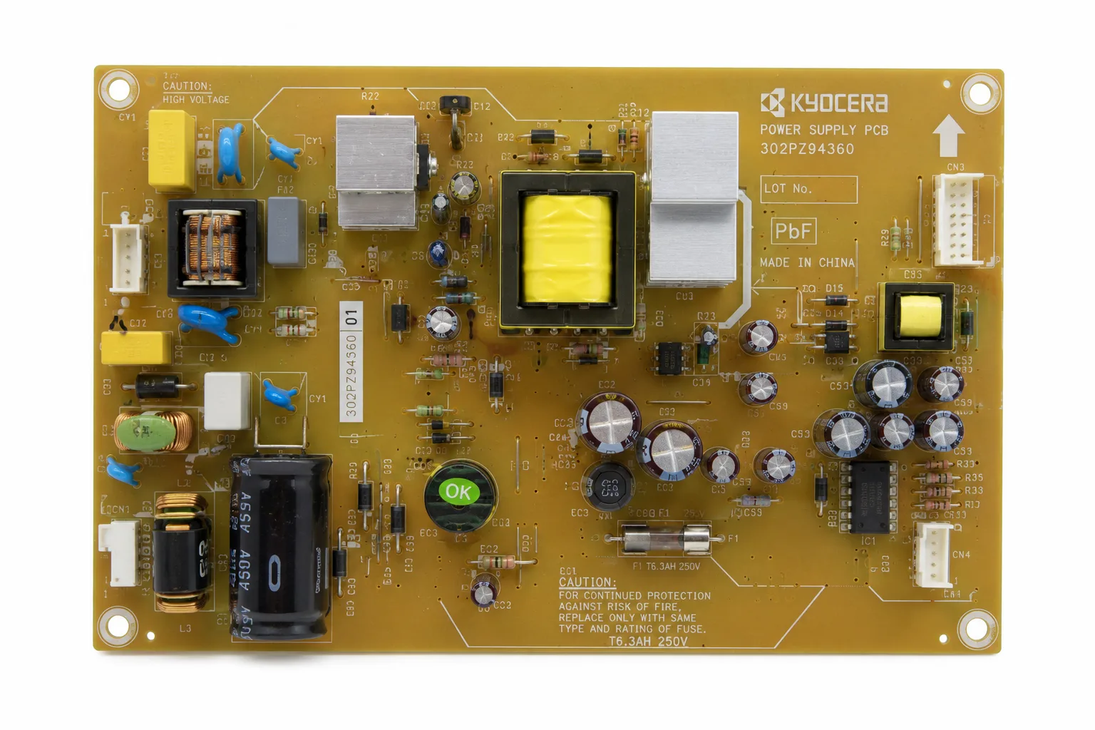 Kyocera TASKalfa 3510i Power Supply Board (Power Board)