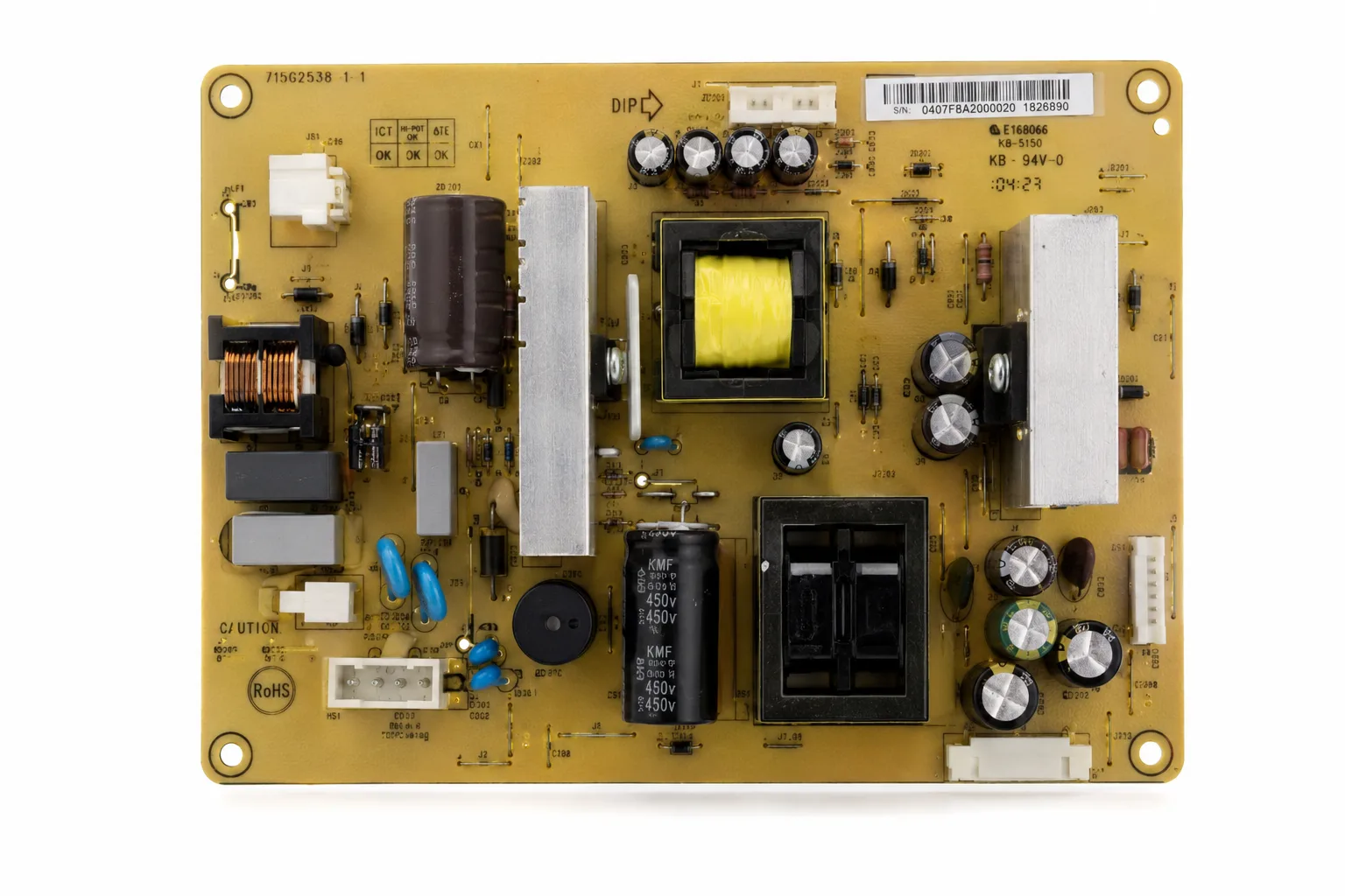 Kyocera KM-2050 / KM-1620 / KM-1650 Power Board (Power Supply PCB)