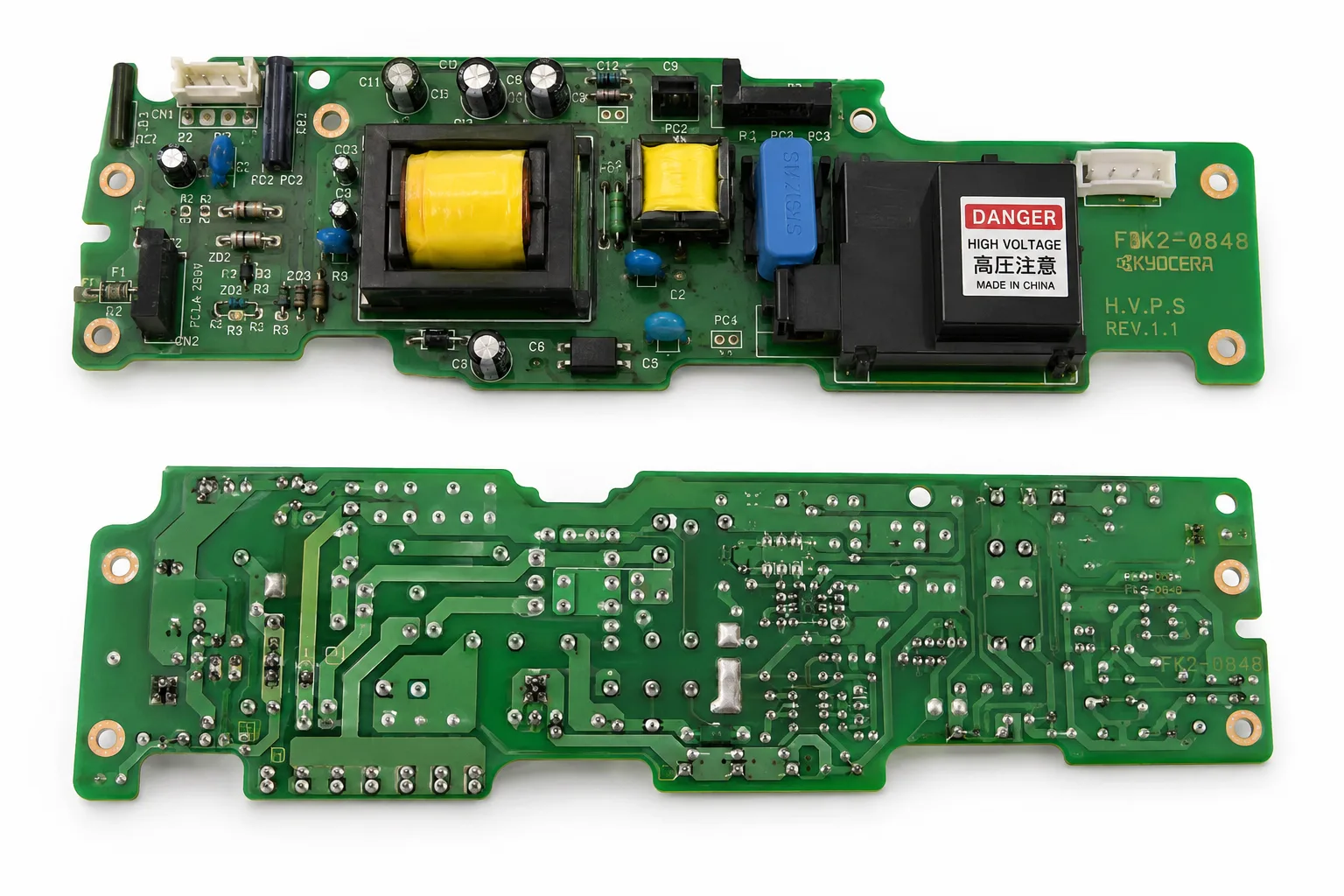 Kyocera KM-2050 / KM-1600 High Voltage Board (HVPS PCB)