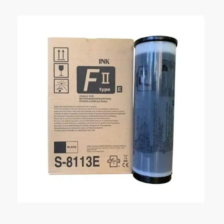 Ink Cartridge S-8113 FII Type E RZ/MZ/EZ for Riso SF5350 SF9350 Series Digital Duplicators