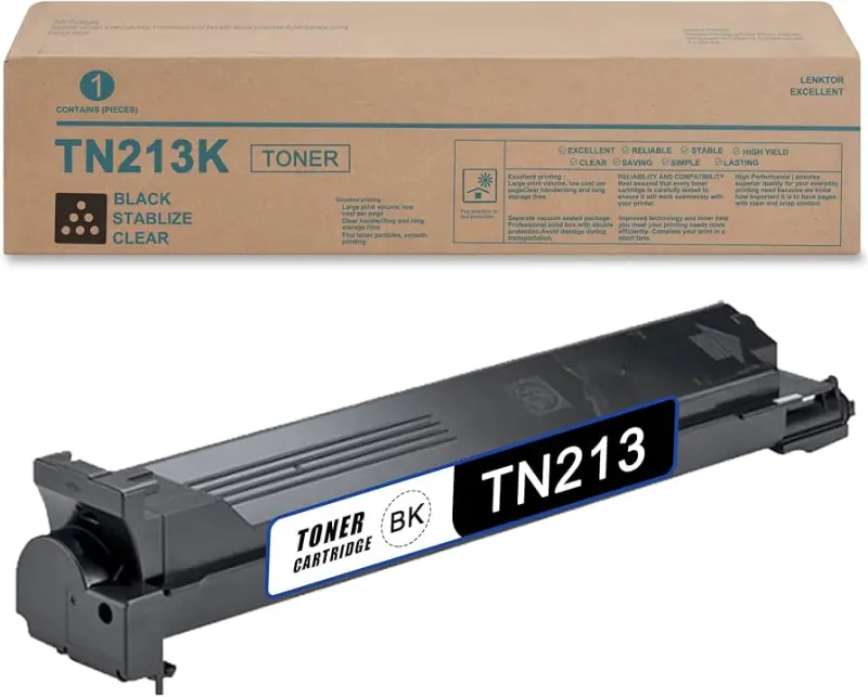 CET TN-213 Black Compatible Toner Cartridge for Konica Minolta Bizhub C203/C253/C353