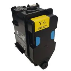 Konica Minolta TNP-80Y AAJW252 Yellow Original Toner Cartridge
