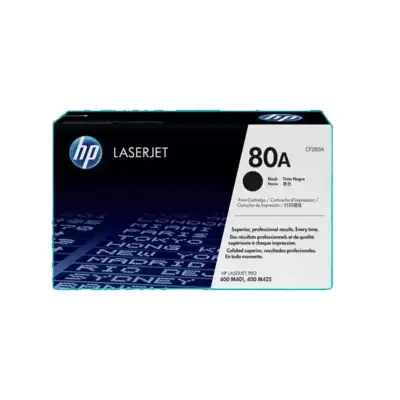HP 80A Black LaserJet Toner Cartridge (CF280A)