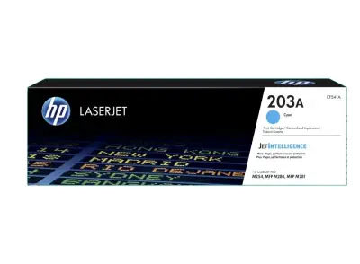 HP 203A Cyan Original LaserJet Toner Cartridge (CF541A)