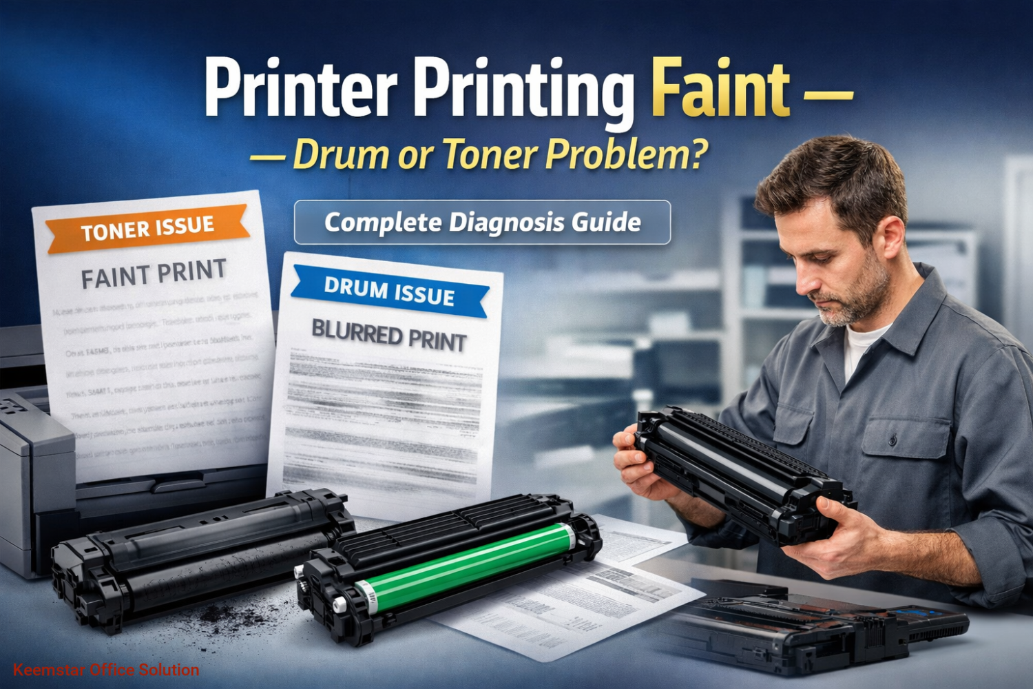 Printer Printing Faint — Drum or Toner Problem?