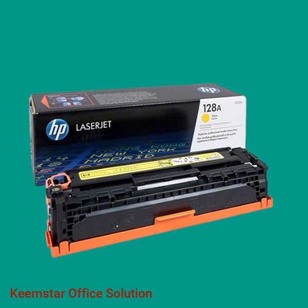 Original HP 128A Yellow Toner Cartridge (CE322A) – Vibrant, Professional Prints for HP LaserJet Pro Printers