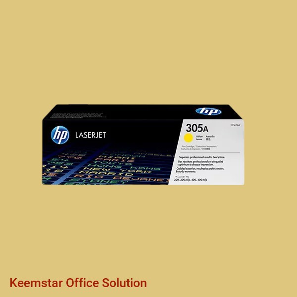 HP 305A Yellow Toner Cartridge | High-Yield | CE412A - Original LaserJet Color Toner