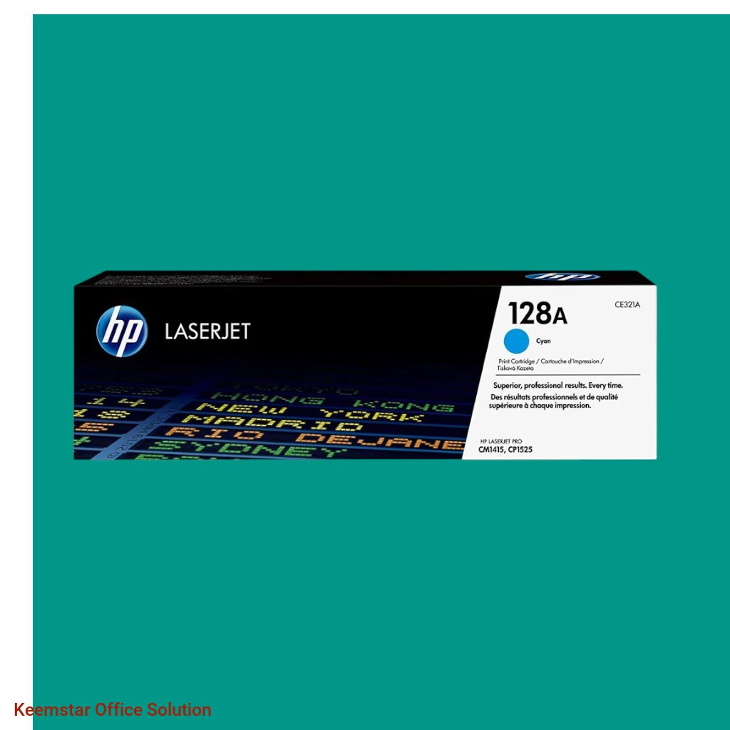 Original HP 128A Cyan Toner Cartridge (CE321A) – High-Quality & Reliable Printing