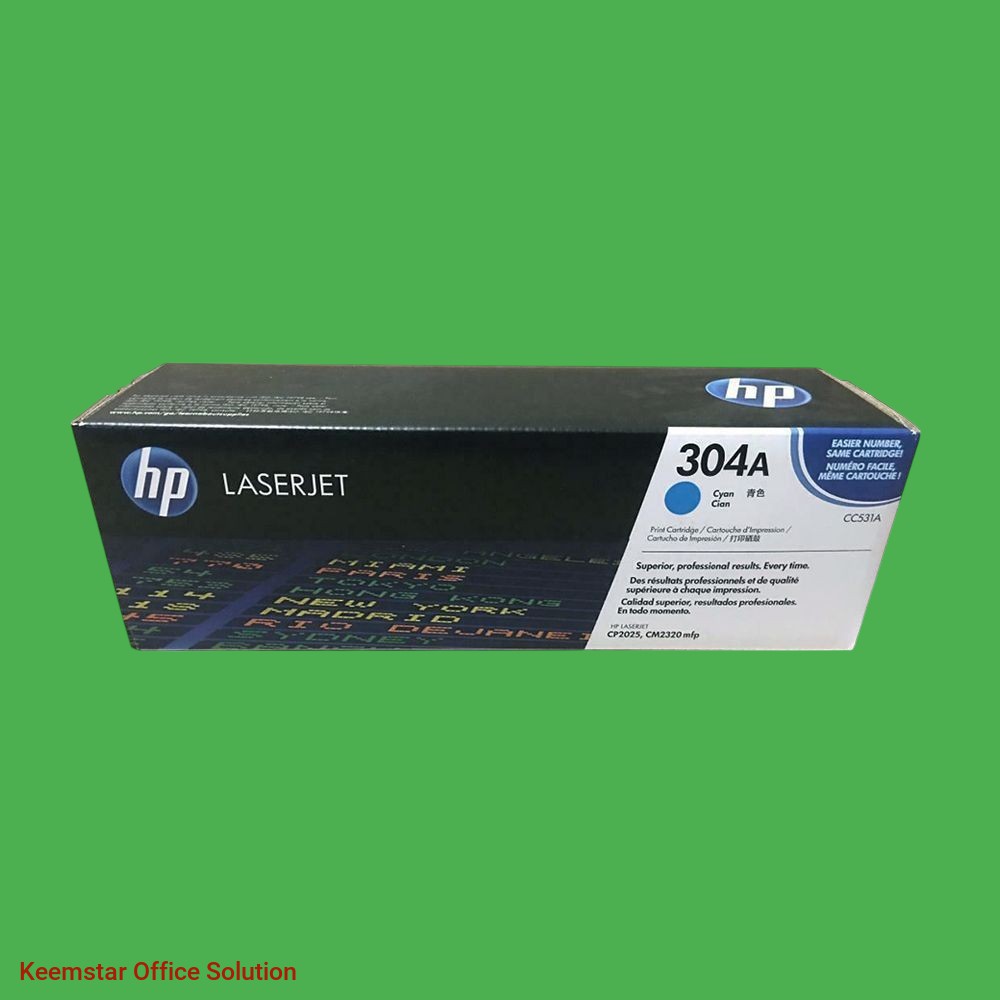 Original HP 304A Cyan Toner Cartridge | High-Yield | Professional LaserJet Print Quality