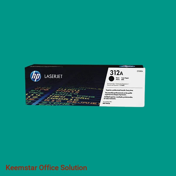 Genuine HP 312A Black Toner Cartridge | High-Yield | CF380A - Reliable & Sharp Printing